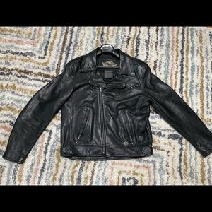 Authentic Harley Davidson genuine leather riding jacket.
